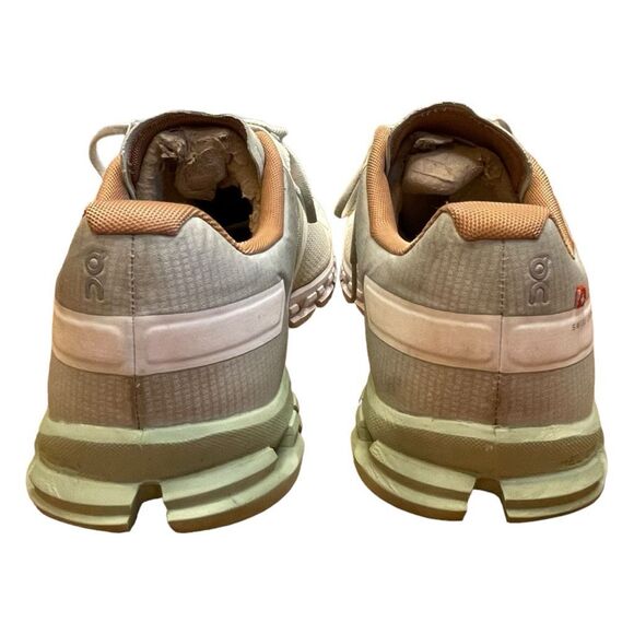 On Running Cloudflow Road Running Shoe Aloe Green Mesh Upper Athletic Sneaker 9. - Picture 3 of 12